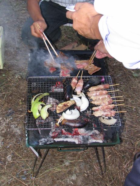 Barbecue auf Japanisch zum Ersten